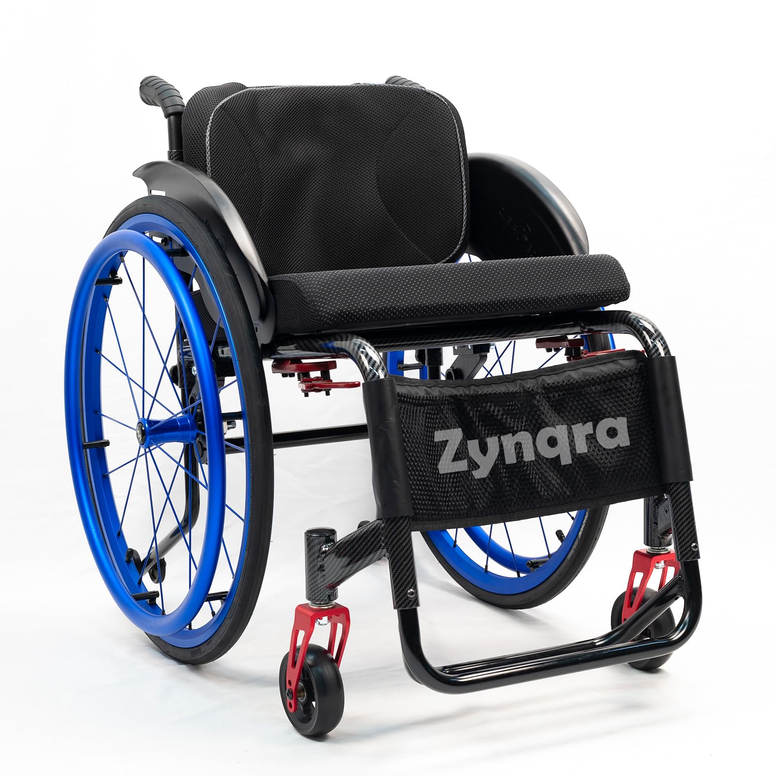 Sedia A Rotelle Sportiva Leggera,Sedia a rotelle Sportiva Leggera per Tutti i Terreni,Freni a Mano,per Anziani,per disabili,Persone a Mobilit Ridotta(15.7in Seat Width,Hard backrest)