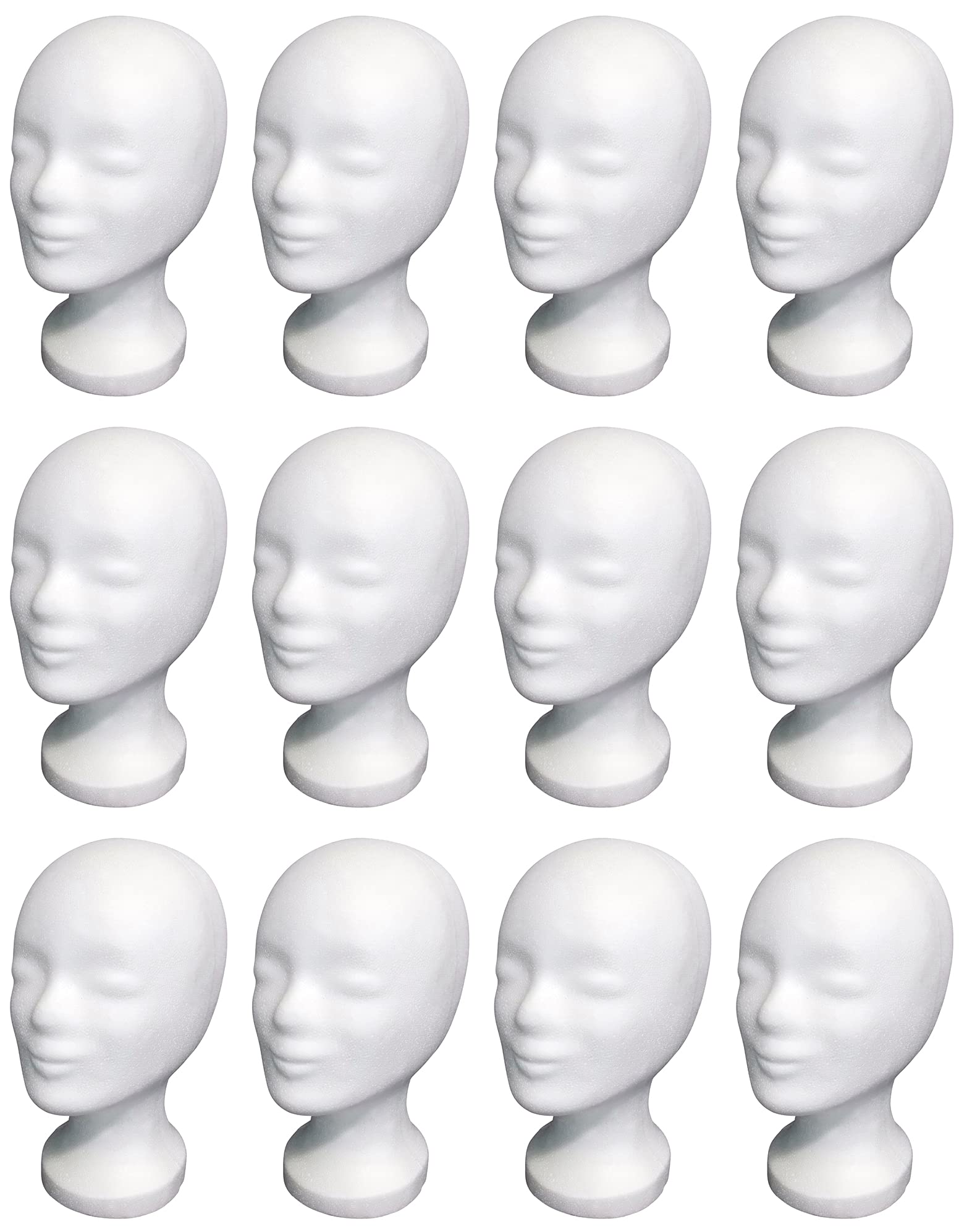 FP Styroporkopf Multipack Standard weiss 12 Stck