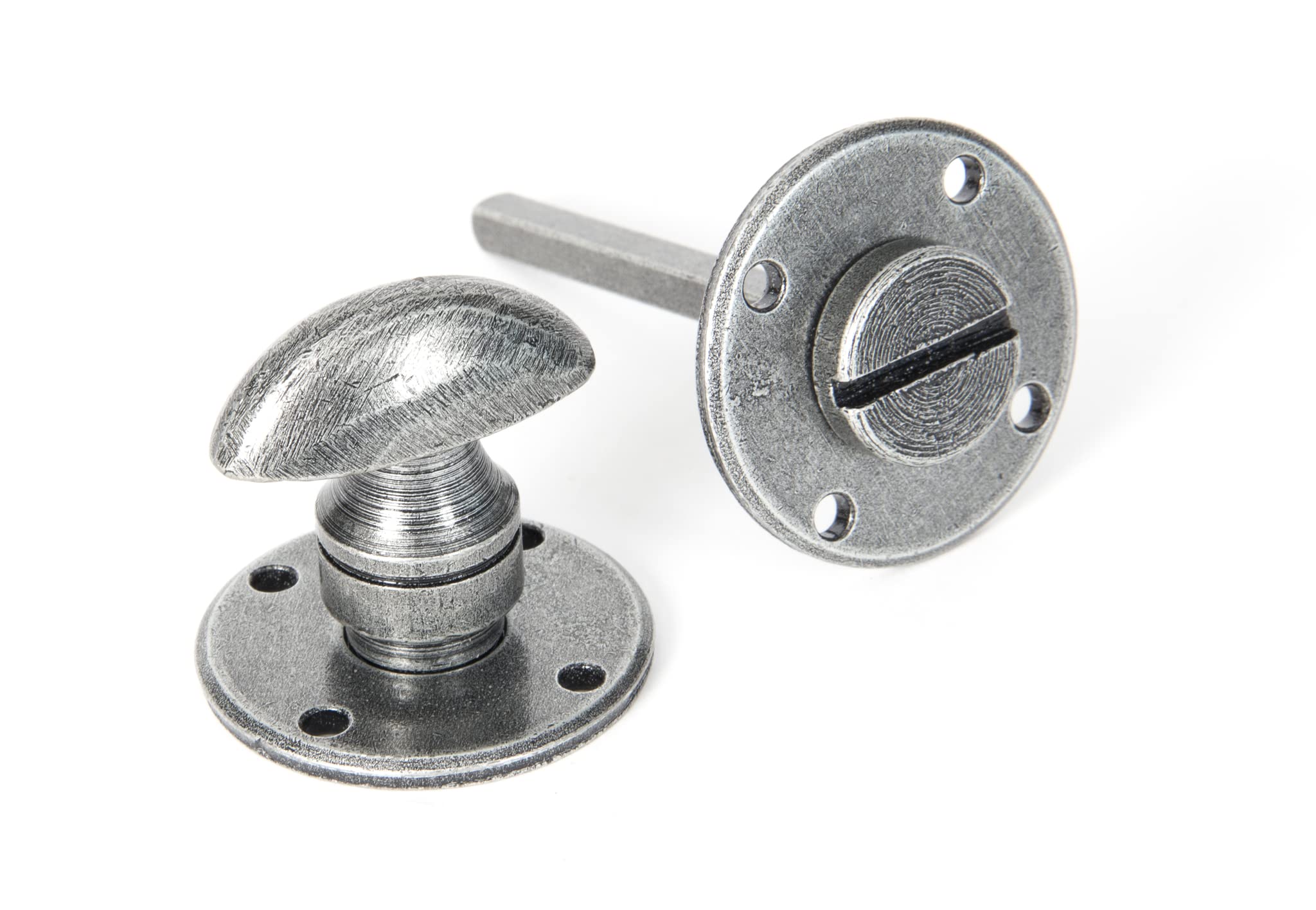 From The Anvil Pewter Round Bathroom Thumbturn from B&Q