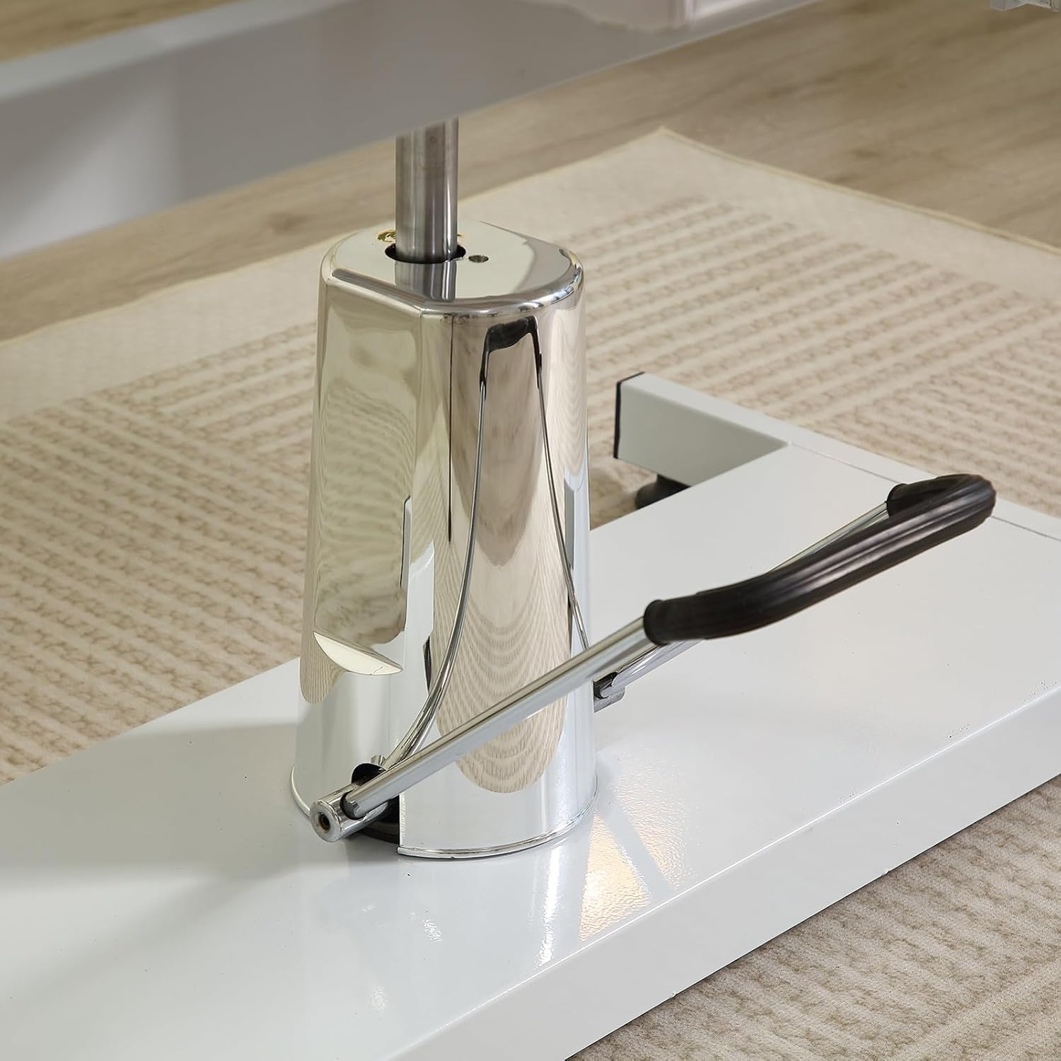 LSLIFE Professional Hydraulic Beauty Bett Aufzug Massage Bett Memory Spongemat Ergonomische verstellbare Armbänder wasserdicht PU Leder Für Schönheitssalons, SPA und Heim (Weiß)