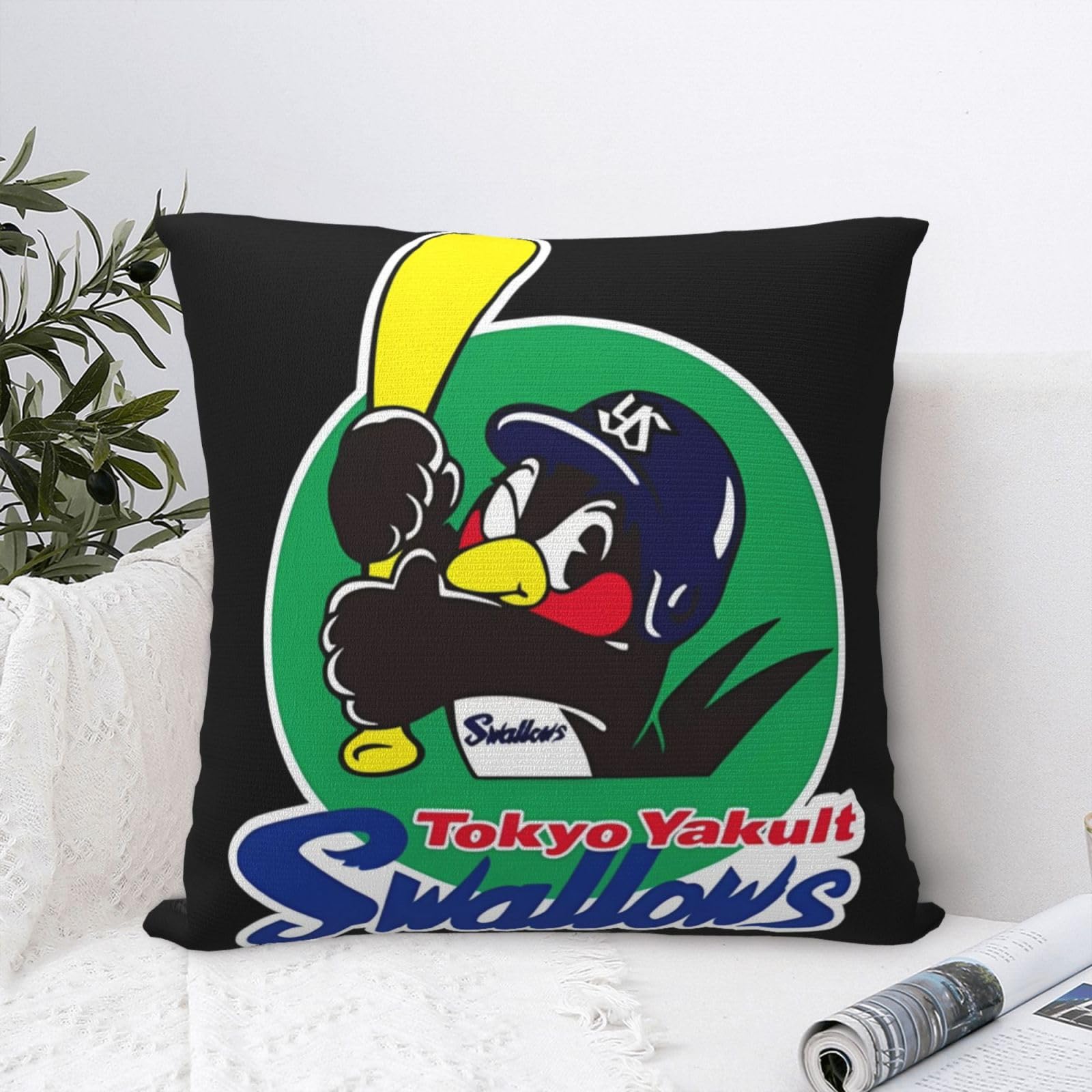 Amazon｜東京ヤクルトスワローズつば九郎 かわいい アニメ 両面