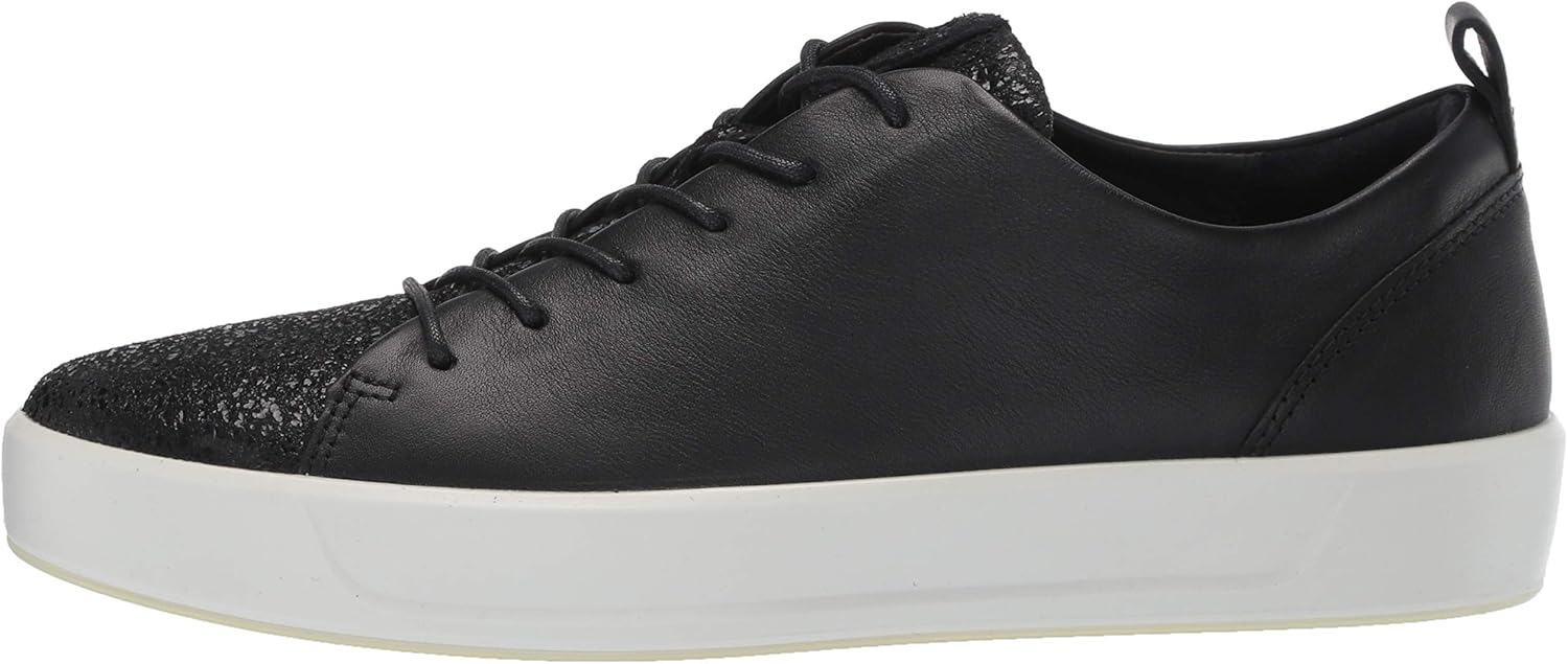 ECCO Women's Soft 8 Ladies 440503 Low-Top Sneaker, Black, 35 EU 41 EU Black Shimmer