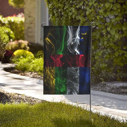 Miniatura 2 de Smoke Style Flag Of The Central African Republic Garden Flag 28"x40" Inch Double Sided Garden Flags Home Lawn Outdoor Decor Flags Party Banner