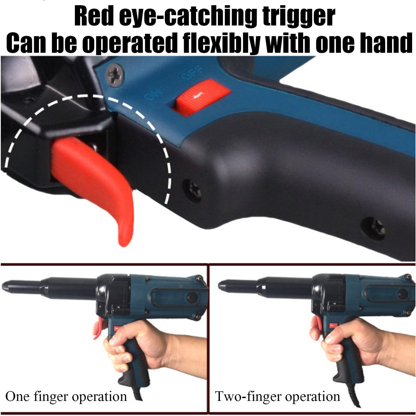 Nitownica elektryczna,narzędzie do nitowania,elektryczny pistolet do nitowania o dużej wytrzymałości,narzędzie do nitowania karoserii,do blachy stal nierdzewna aluminium