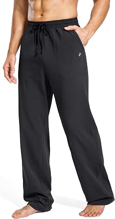 Pudolla Mens Tall Sweatpants 32"/34"/36" Long Inseam Cotton Yoga Pants Athletic Lounge Casual Pants for Men with Pockets