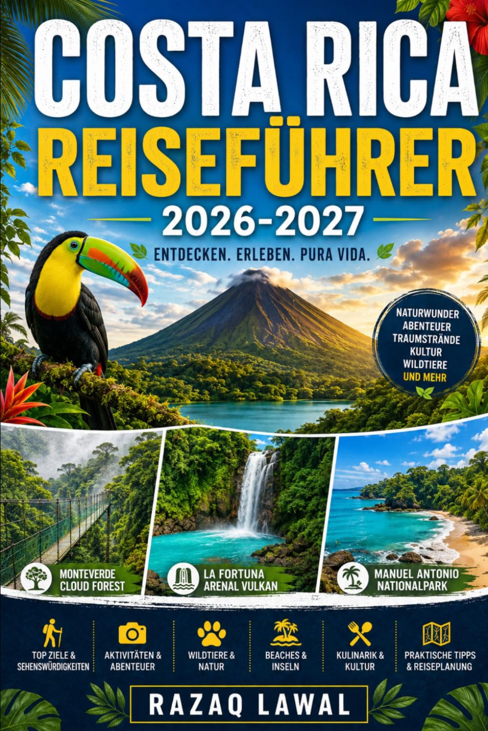 COSTA RICA REISEFÜHRER 2026-2027: Ein Leitfaden für Erstbesucher in Costa Rica.Entdecken Sie den Arenal-Vulkan und La Fortuna,entdecken Sie das ... und Corcovado-Nationalpark