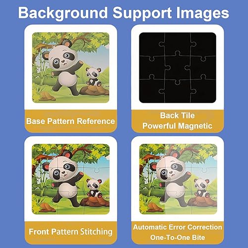 Miniatura 6 de Rompecabezas oceánico, juguetes para niños y niñas de 3, 4, 5, 6 años, rompecabezas magnético para niños, juegos educativos y juguetes preescolares