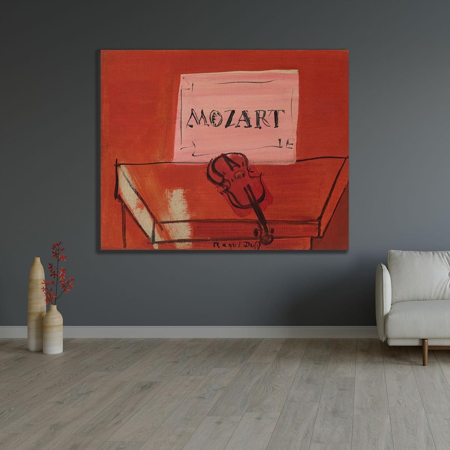ArtDirect Little Mozart (1949) Unframed Art Print Giclee Poster by Raoul Dufy - Ready for Framing with Customization Sizes 10x8, 14x11, 20x16, 30x24, 45x36 and 60x48 inches