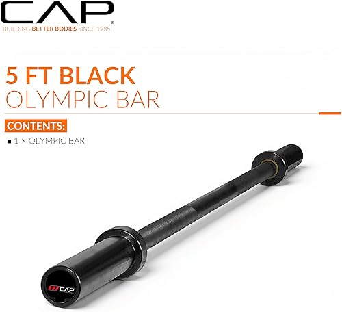 Miniatura 2 de CAP Barbell 2-Inch Olympic Barbell Bars 5 ft, 6 ft, & 7 ft Multiple Options