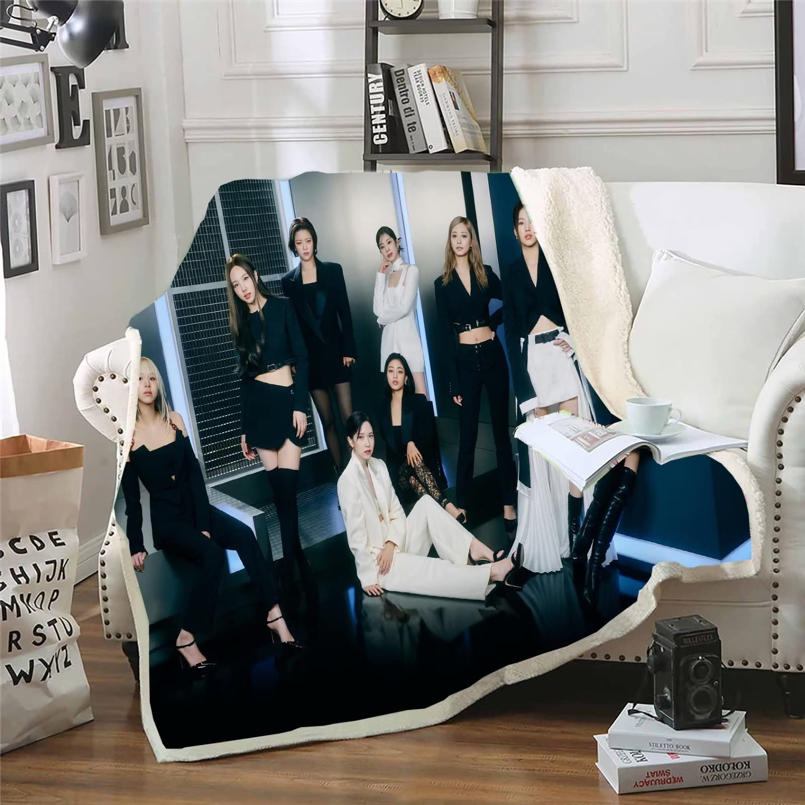 Kpop Twice Blanket Twice Ready to Be Tzuyu Sana Throw Blanket Sofa Couch Blanket Tapestry Home Deco