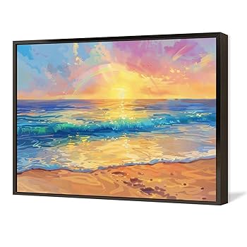 油絵　アート　ハワイ　サンセット　海の絵 油絵 アート ハワイ サンセット 海の絵 油絵 アート ハワイ サン