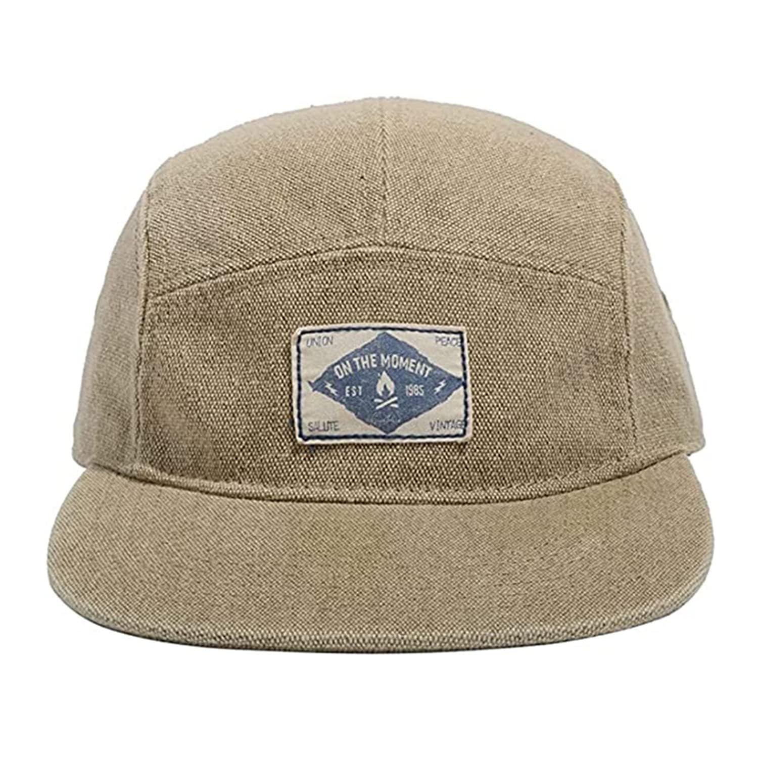 5 Panel Hat Flat Brim Baseball Cap Snapback Hats for Men Vintage Trucker Dad Hat Hip Hop Street Style Skateboard Hats