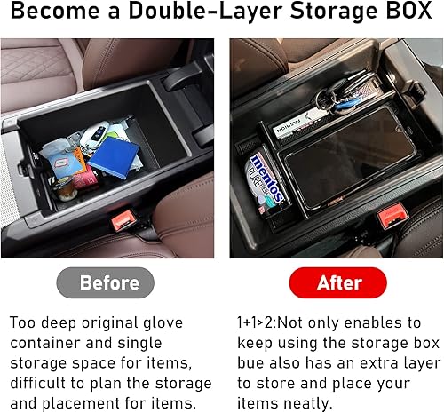 Miniatura 3 de TTCR-II Compatible con el organizador de consola central BMW Serie 3 2019-2023, para bandeja organizadora de consola serie 4 2021-2024, para G20