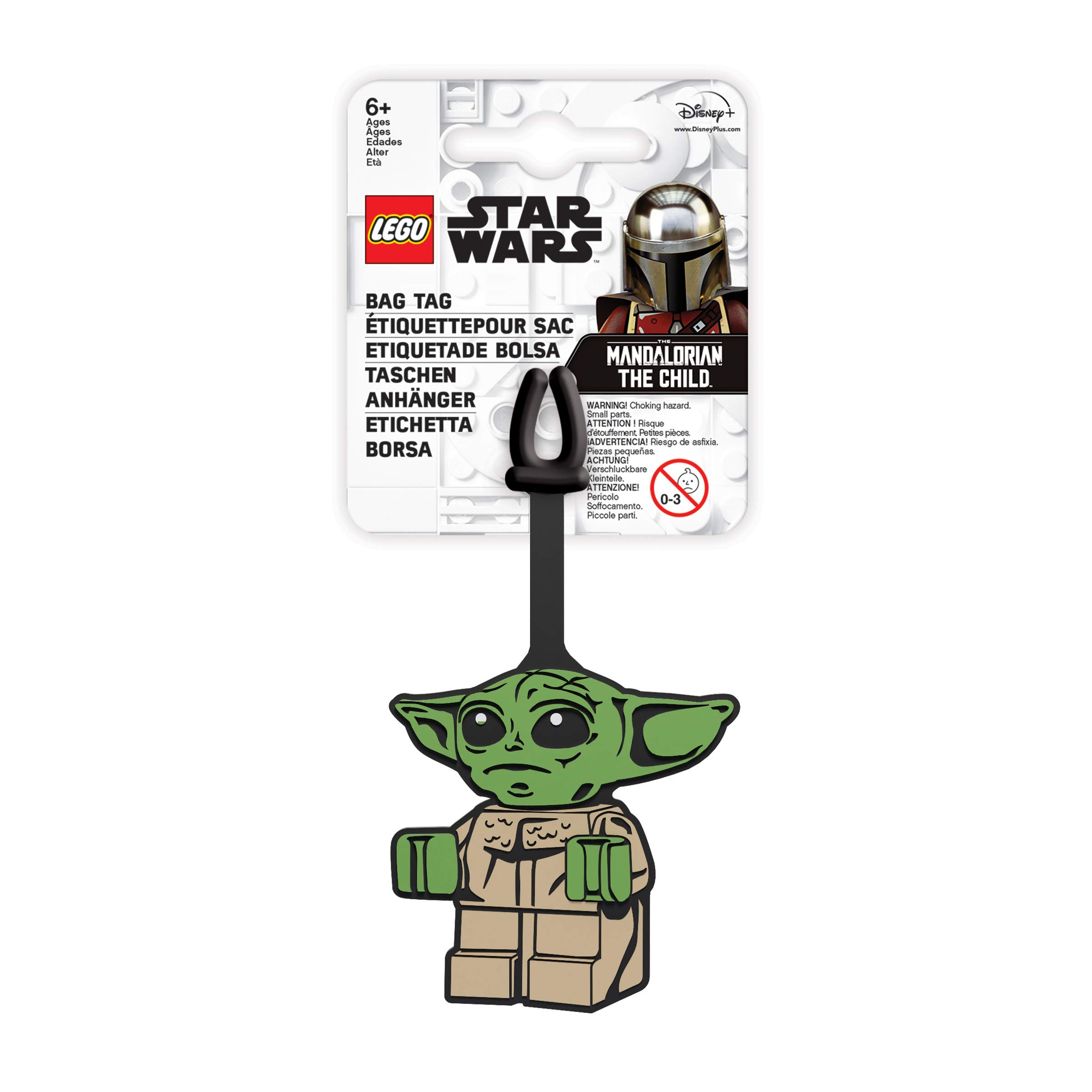 LEGO Star Wars Bag Tag - Grogu (52949), Silicone Luggage Tag for Travel, Suitcase, Backpack, Summer Beach Bag