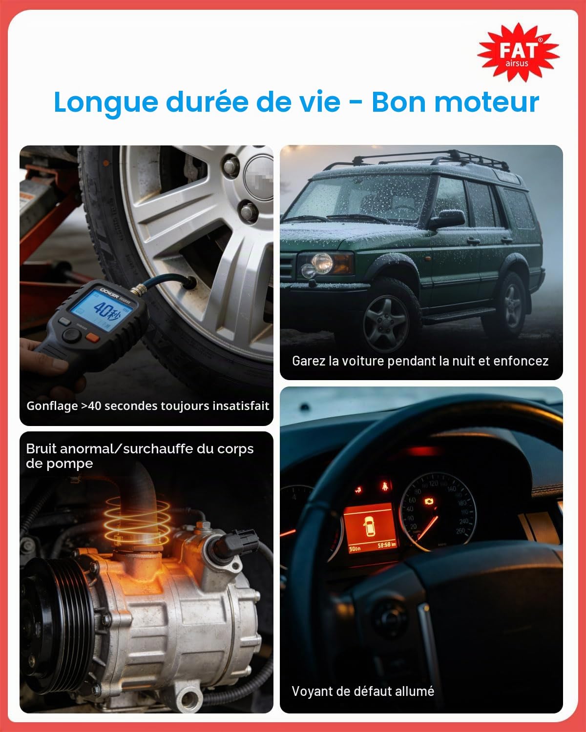 Pompe de compresseur de suspension d'air pour Mercedes - Benz w164 x164 gl350 gl450 gl550 ml350 ml450 ml500 ml550 ml63amg 2006-2012 1643201204 a1643200504