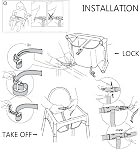 ZARPMA Children safty Belt 3 Point Safety Harness for Child Kid Safe Strap for IKEA Antilop High Chair