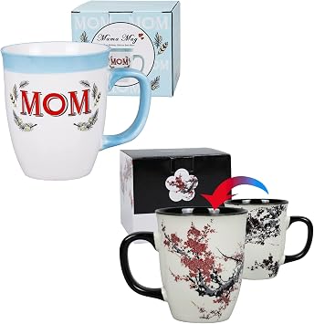 Color Changing Heat Sensitive Magic Mug Funny Coffee Mug for Women Best Mom Coffee Mug Holiday Housewarming Mothers Day Christmas Birthday Gifts for Women 16 oz