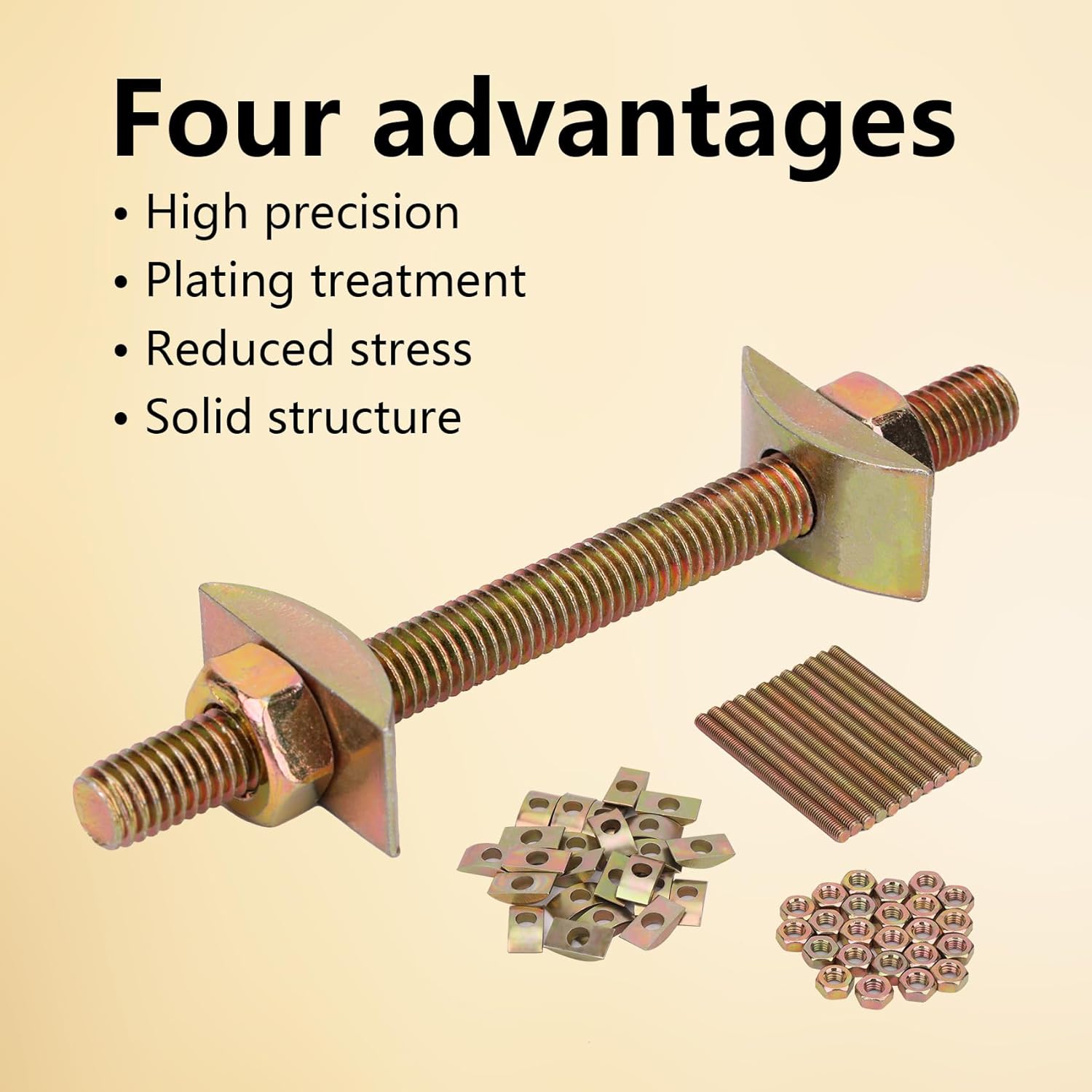 Countertop Connector,Furniture Fastening Connectors Table Top Fasteners Countertop Flip Connector Joint Connector Bed Connecting Kit & Furniture Drawbolt Pack Miter Draw Bolt【5/16" x 3-1/2" (12PCS)】