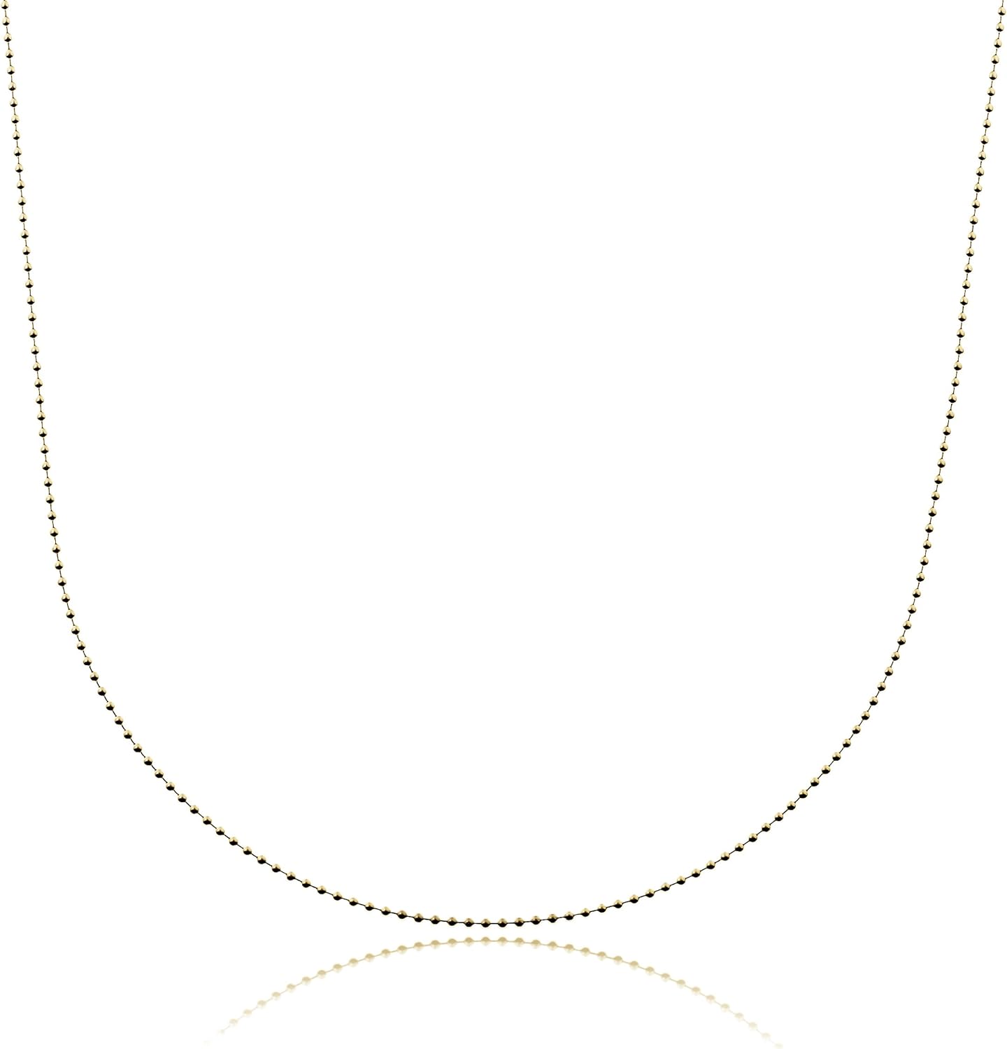 AJ's Collection Sterling Silver Chain Necklace In Silver, 14K Gold Plate or Rose Gold Plated