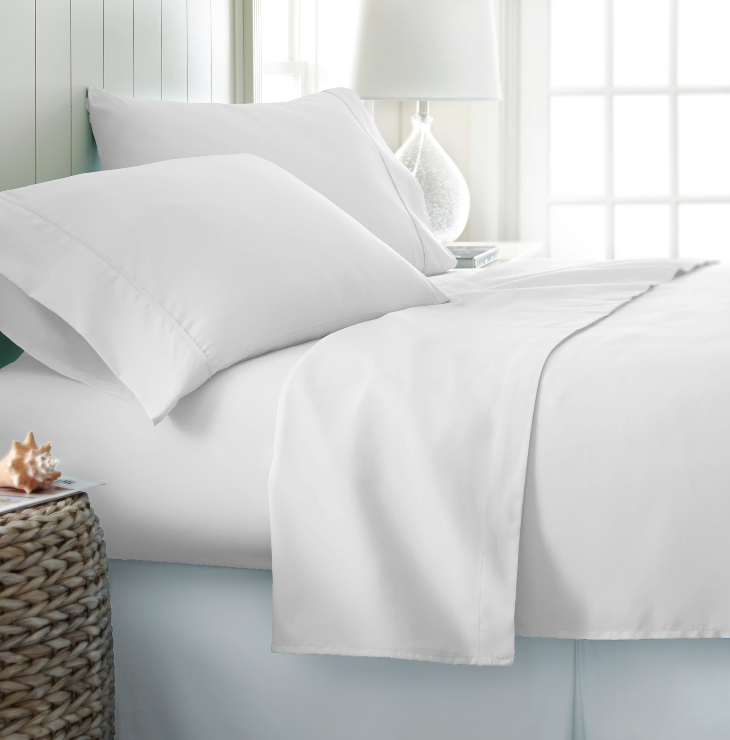 Knight Kavalier 400 Thread Count 100% Cotton Pillowcase 1 Piece– Soft, Breathable Sateen Weave, Hotel Luxury Standard Size – White Color-image-21
