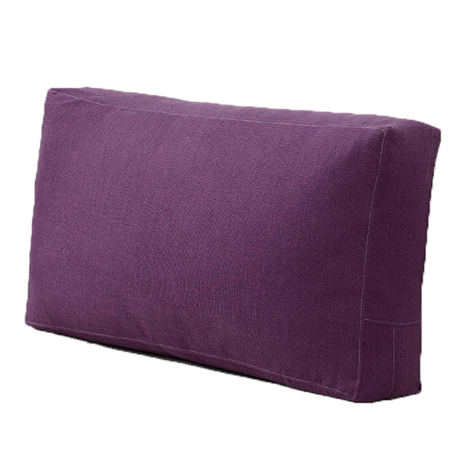 Cushion Cover for Couch with Zipper Decorative Pillow Case, Linen Protectors Cover Grey/White/Green Super Soft Cushion Cover for Living Room Bedroom Sofa Couch Cushion Cover(Dark violet,70x40x15CM)