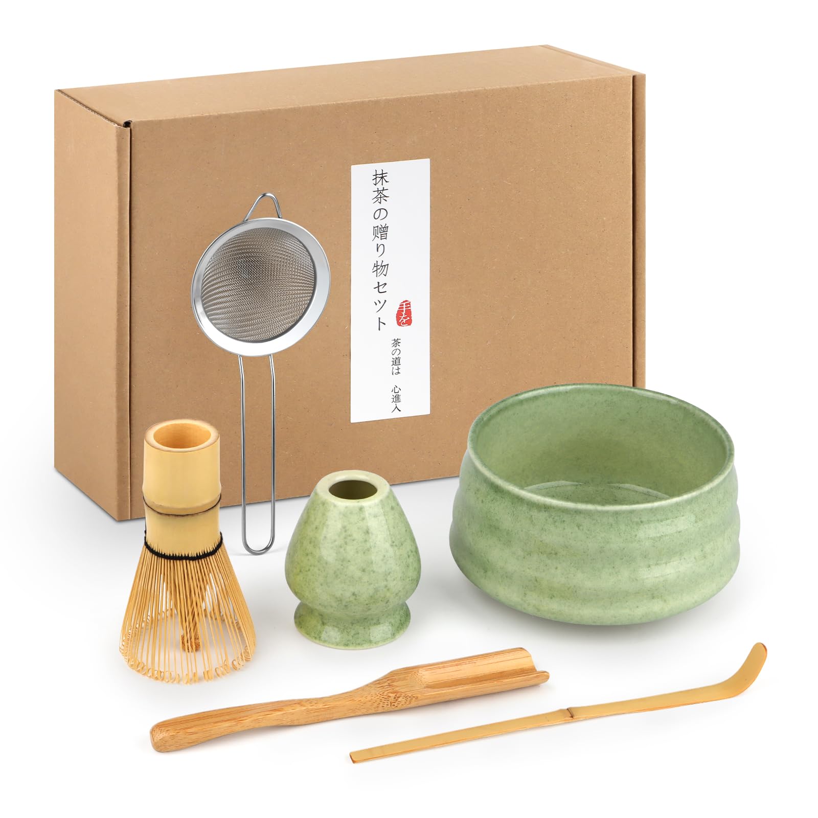 Matcha Kit 5 Piezas Bambú para Amantes del Matcha y Ceremonias del Té