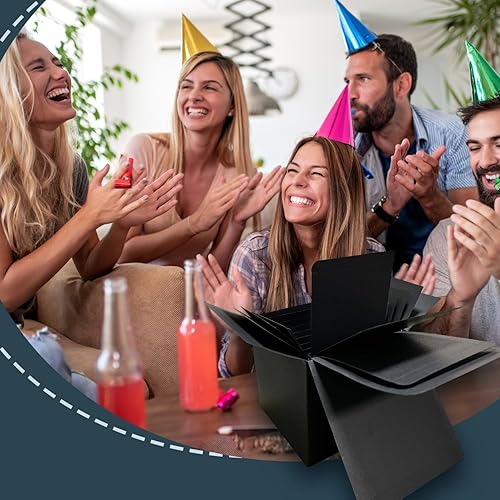 Miniatura 4 de Jsuslife Caja de regalo de broma, 13 cajas apilables sorpresa anidables, juego de bromas para cumpleaños, bodas, aniversarios, Navidad, divertidos