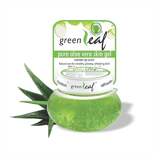 Greenleaf Aloe Vera skin Gel 100% Pure Natural Gel – Ideal for Skin, Face, Acne Scars, Hair Care, Moisturizer & Dark Circles 500gms