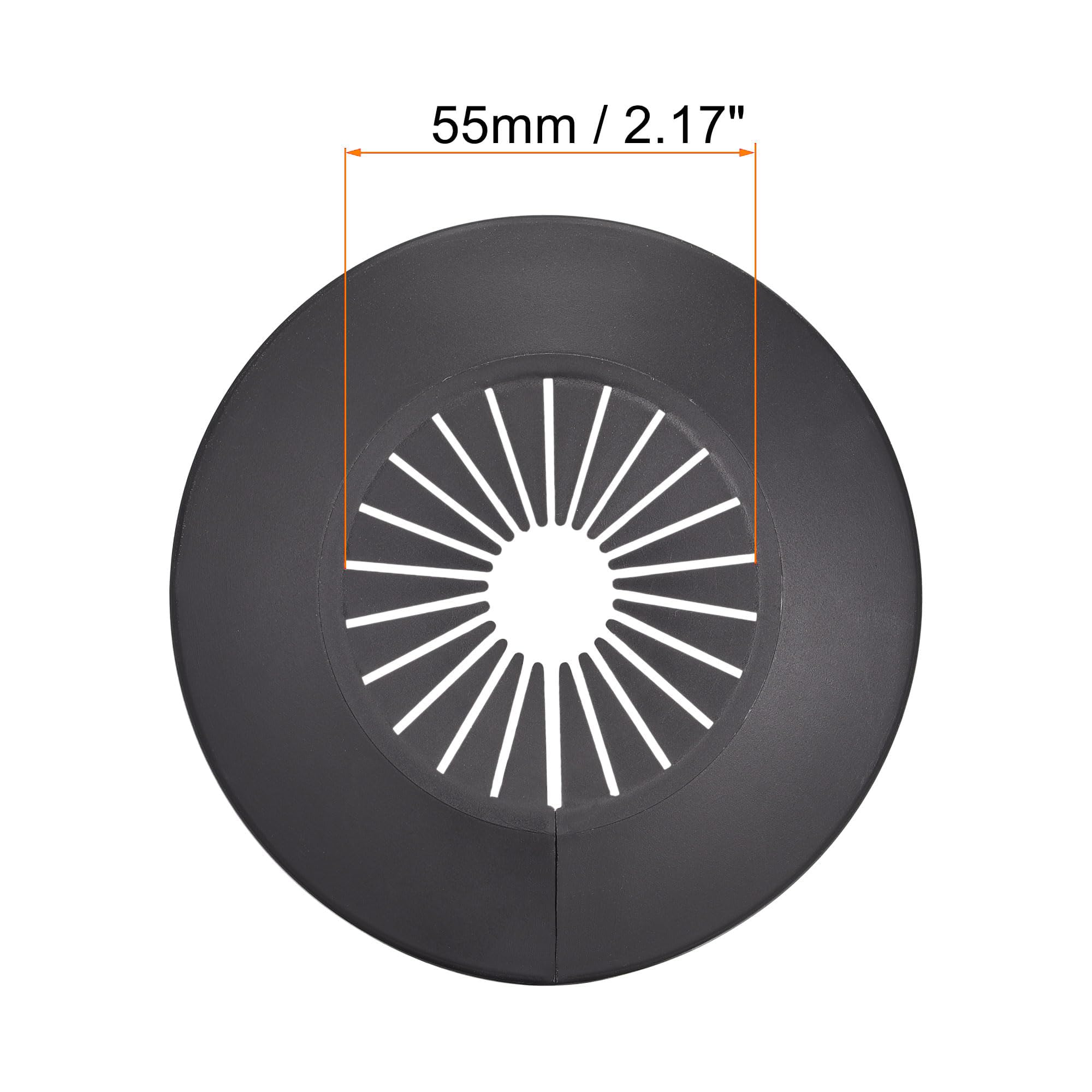 TOP-VIGOR 8pcs 30mm-50mm Pipe Cover Decoration, PP Plastic Escutcheon Pipe Collar for Water Pipe Drain Line - Image 3