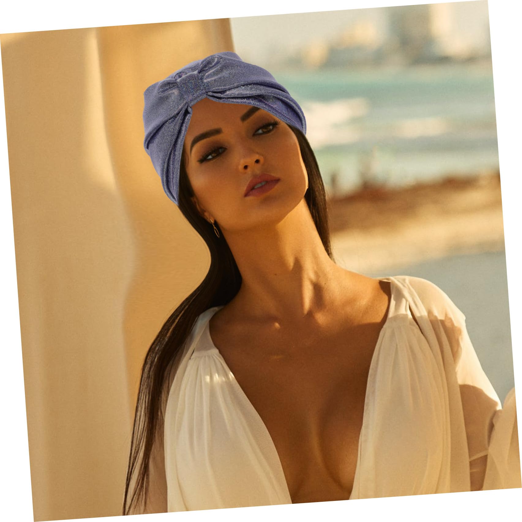 Hemobllo Gorro De Natación para Mujer Cabello Largo, Tejido De Nailon Ligero, Diseño Grande y Elasticidad Alta, Protector, Cómodo para Nadar y Actividades Acuáticas