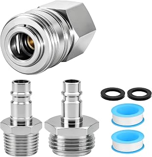 RV Exterior Shower Quick Connector Kit,1/2" NPT and 3/4" GHT Quick Connect