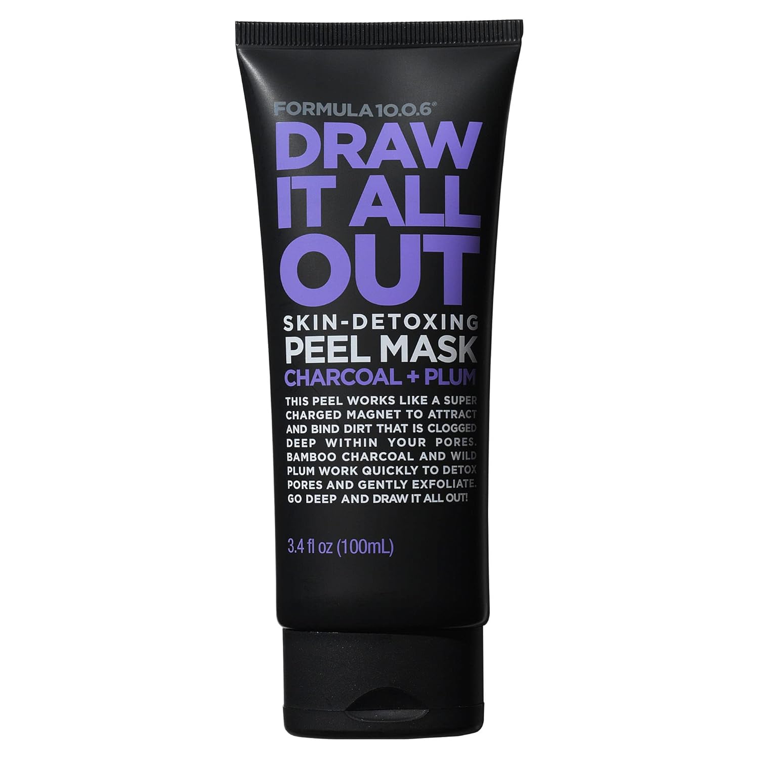 FORMULA 10.0.6 – Draw It All Out Skin-Detoxing Charcoal Peel Mask 3.4 fl oz (100ml)