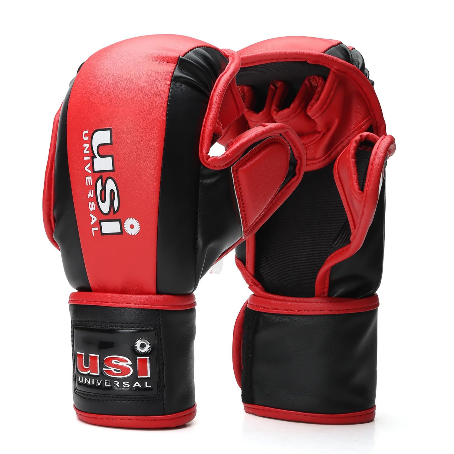 USI Universal 618GM Boxing Training Multi Use MMA Gloves for Men & Women, Thick Pu, Shock Absorber Padding, Hook & Loop Closure (Red, L/XL)-image-17