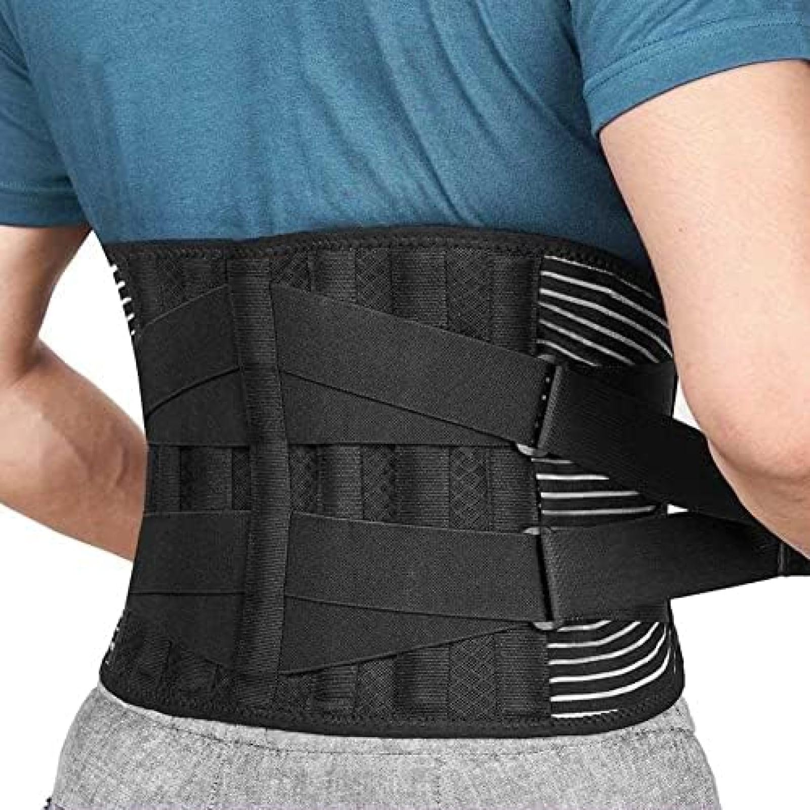 Cinturón De Soporte Para La Espalda Con Soporte De Resorte Para Hombres Y Mujeres, Cinturón Lumbar Inferior Para Mujeres Y Hombres, Prevención De Lesiones Ciática, Hernia De Disco,METRO,Bonny369
