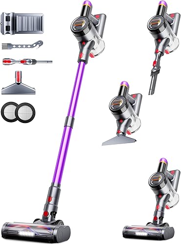 Aspiradora inalámbrica, púrpura-1