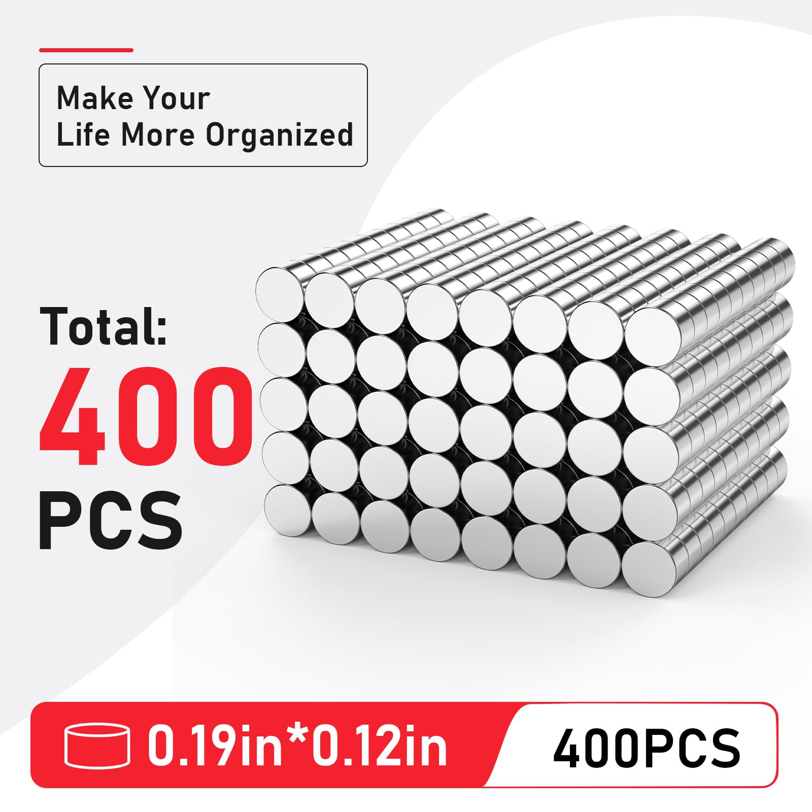 5×3mm Small Magnets for Crafts, Rare Earth Magnets for Fridge - 400Pcs — Amazon image 3