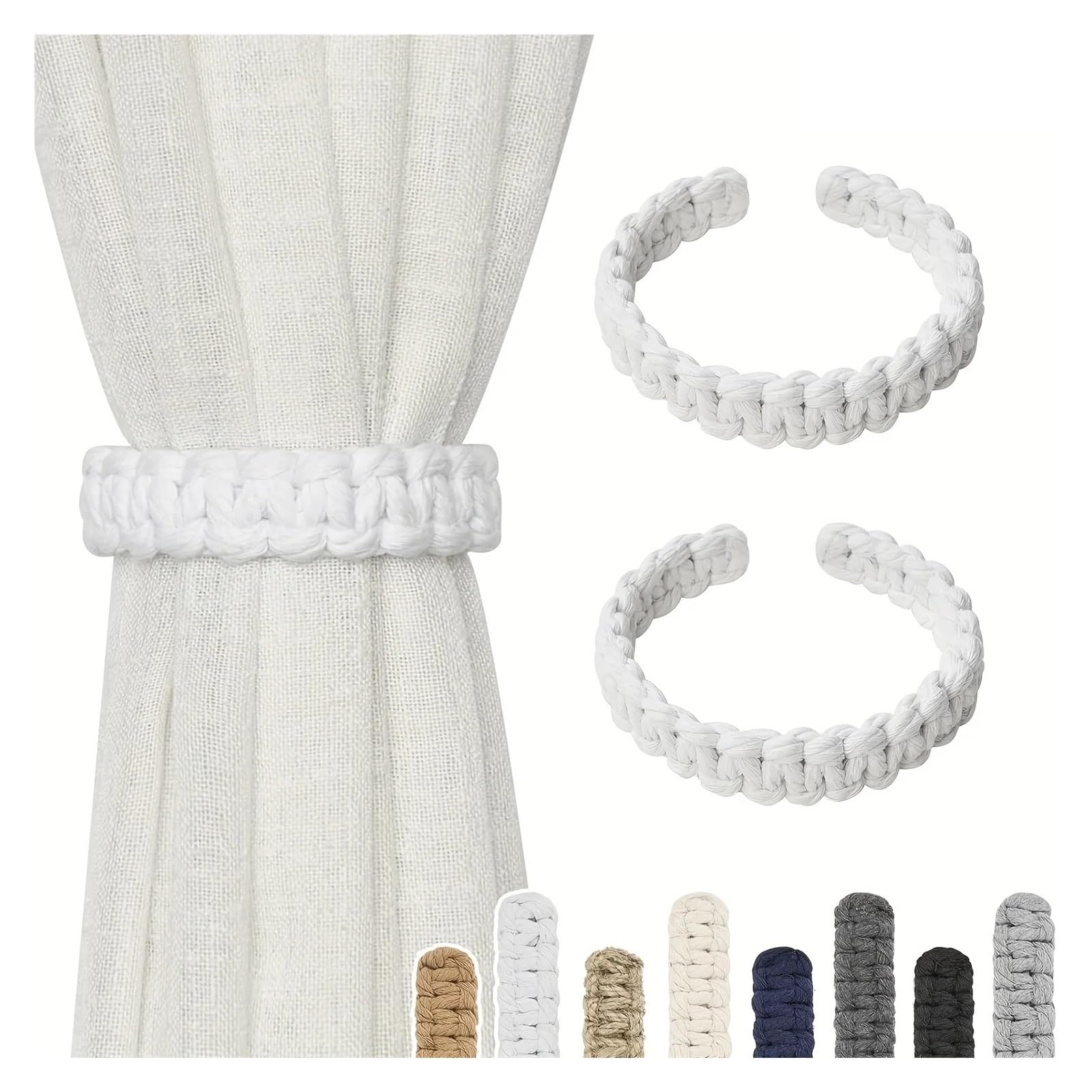 10Pcs Hemp Rope Curtain Bandage Hand-Woven
