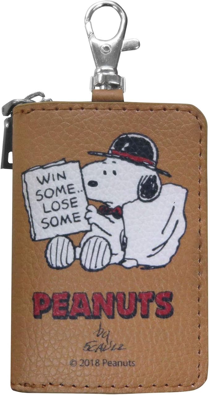 Amazon Co Jp Snoopy スヌーピー スマートキーケース ブラウン Sn161 シューズ バッグ