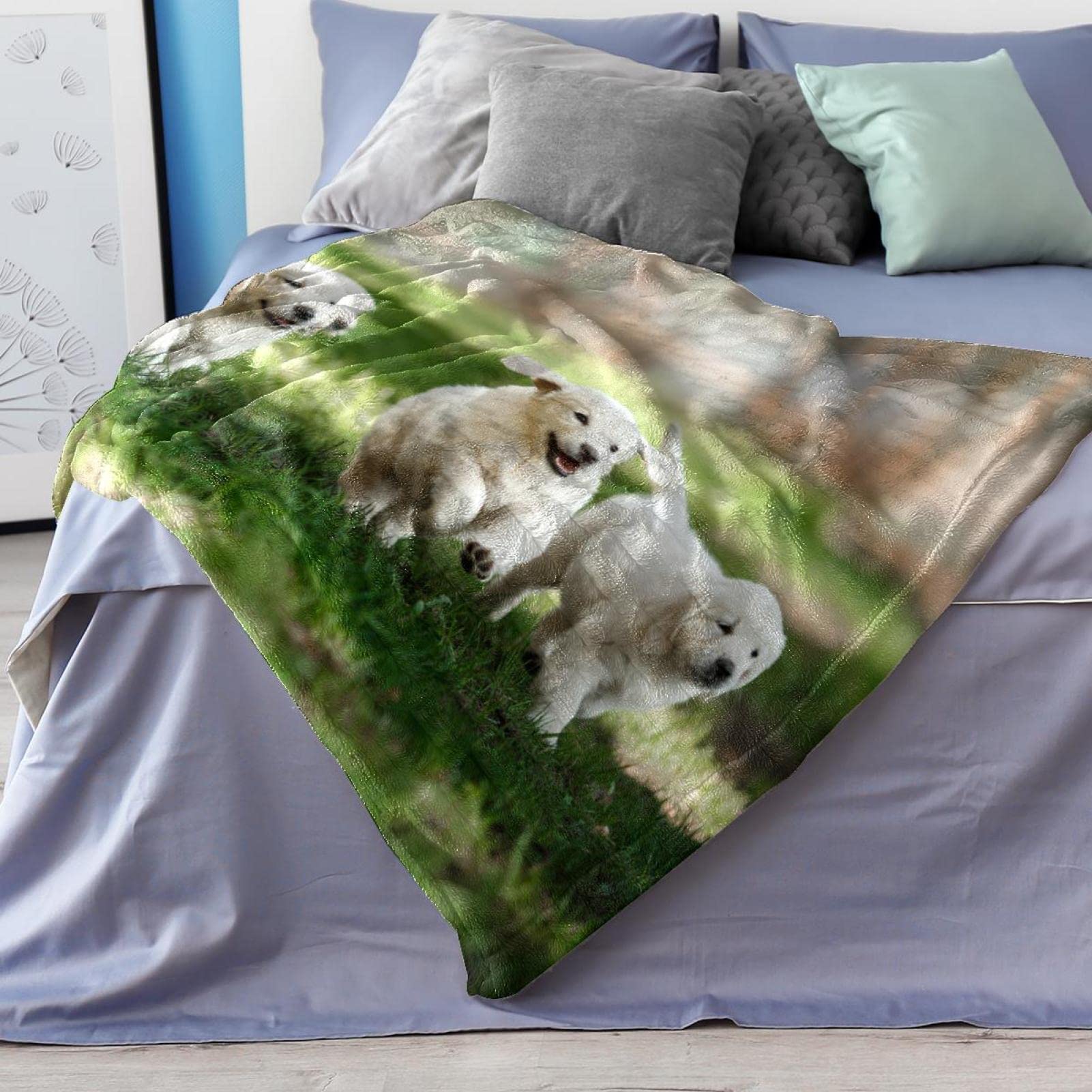 Manta de forro polar para perro, mascota, cachorro, para sofá, cama, manta suave y acogedora