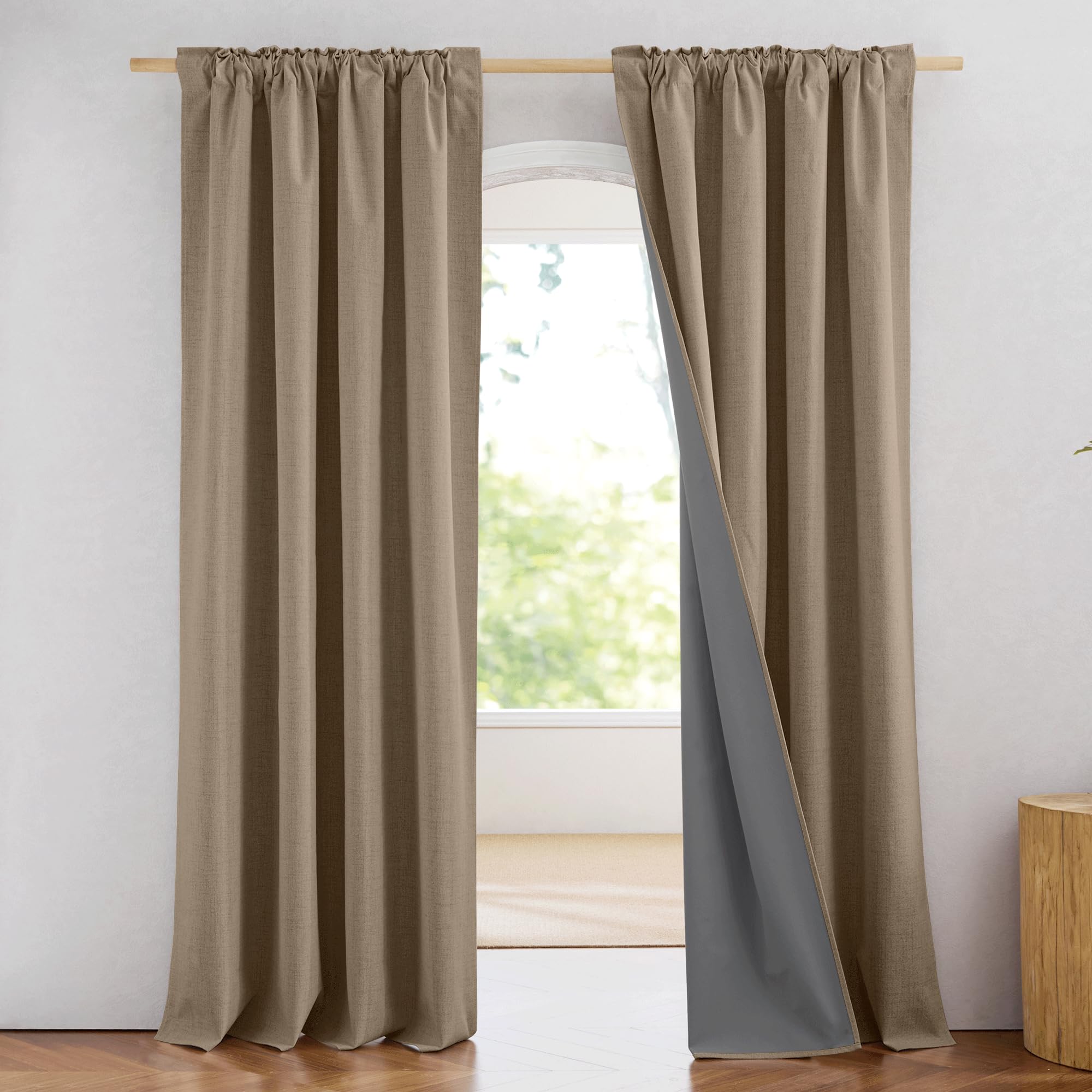 Amazon.com: NICETOWN Burlap Vintage Open Linen Weave Flax Thermal