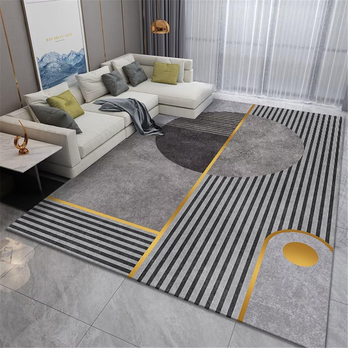 Tapis de salon moderne pour rafraîchir une décoration intérieure terne 70x140cm