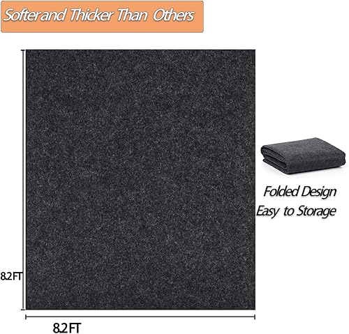 Miniatura 3 de Alfombrilla de almacenamiento para exteriores de 6.6 x 6.6 pies, impermeable, antideslizante, para muebles de patio, para prevención de arañazos, a