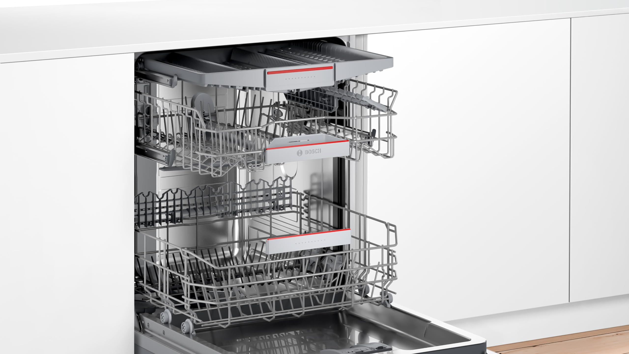 Bosch Lavavajillas Integrable, Serie 4, 60 cm., Home Connect, Blanco, SMV4ECX21E