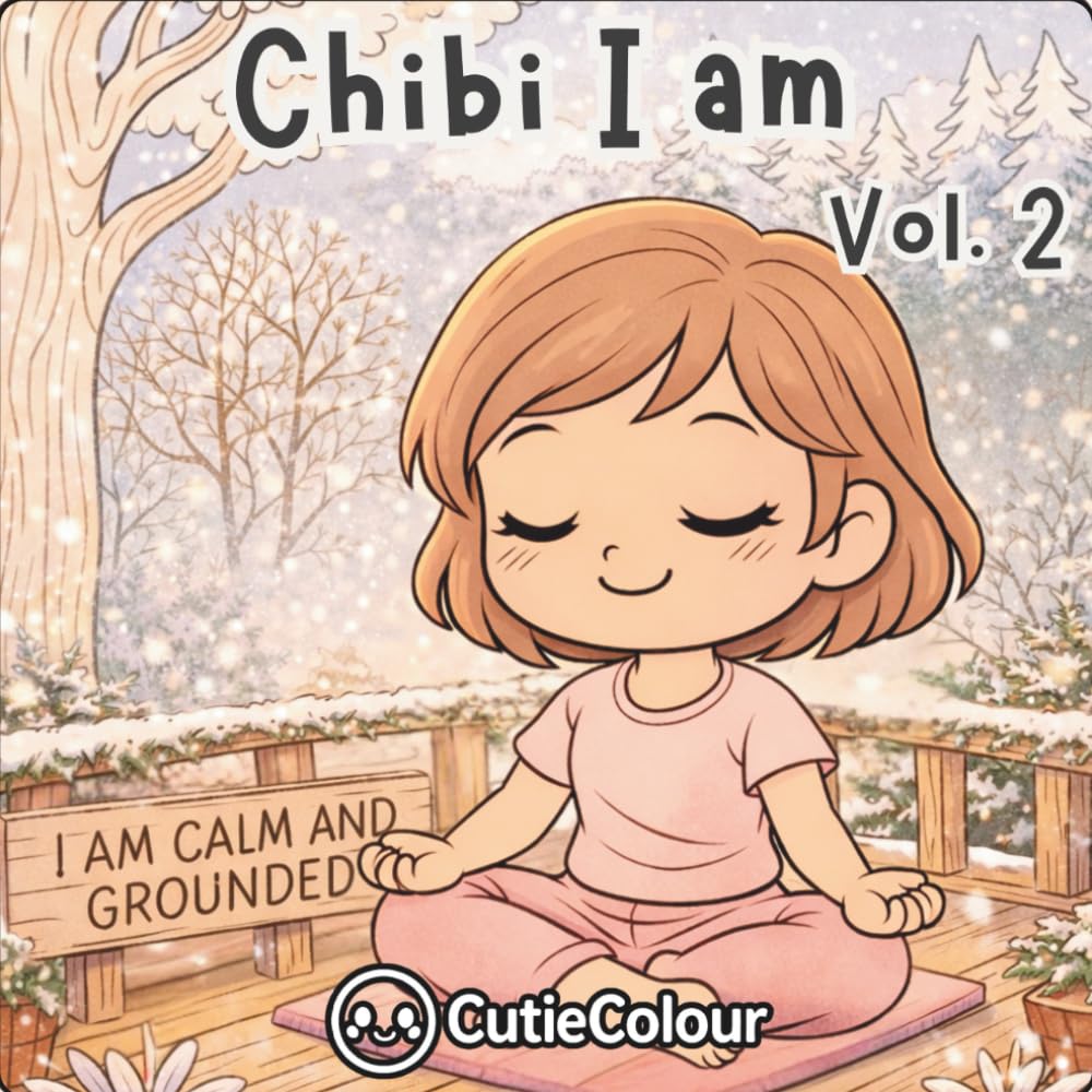 Chibi I am Volume 2: A 25 Image Relaxing Adult and Teen Coloring Journey With Affirmations for Confidence, Calm & Self-Love