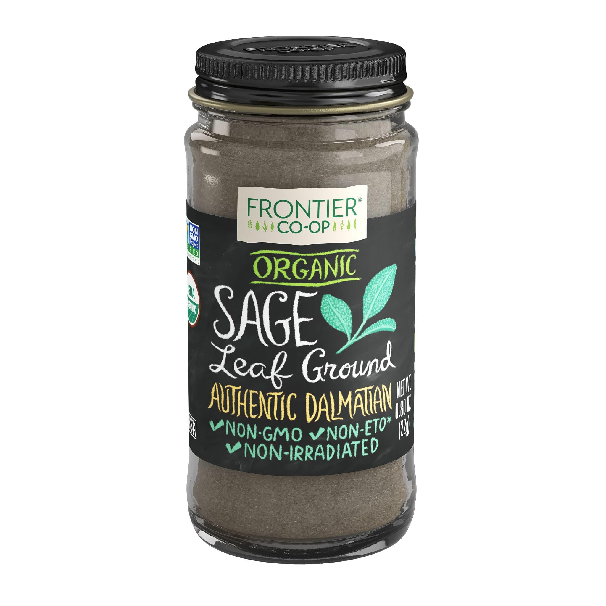 Frontier Organic Sage Leaf Spice - Ground - 0.8 Ounces