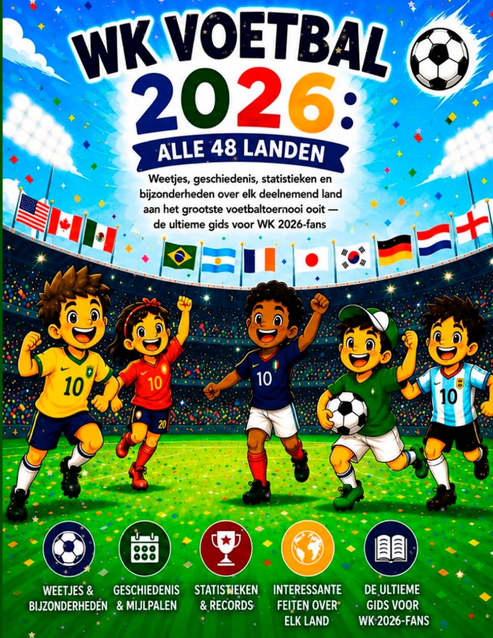 WK Voetbal 2026: Alle 48 Landen: Weetjes, geschiedenis, statistieken en bijzonderheden over elk deelnemend land aan het grootste voetbaltoernooi ooit — de ultieme gids voor WK 2026-fans