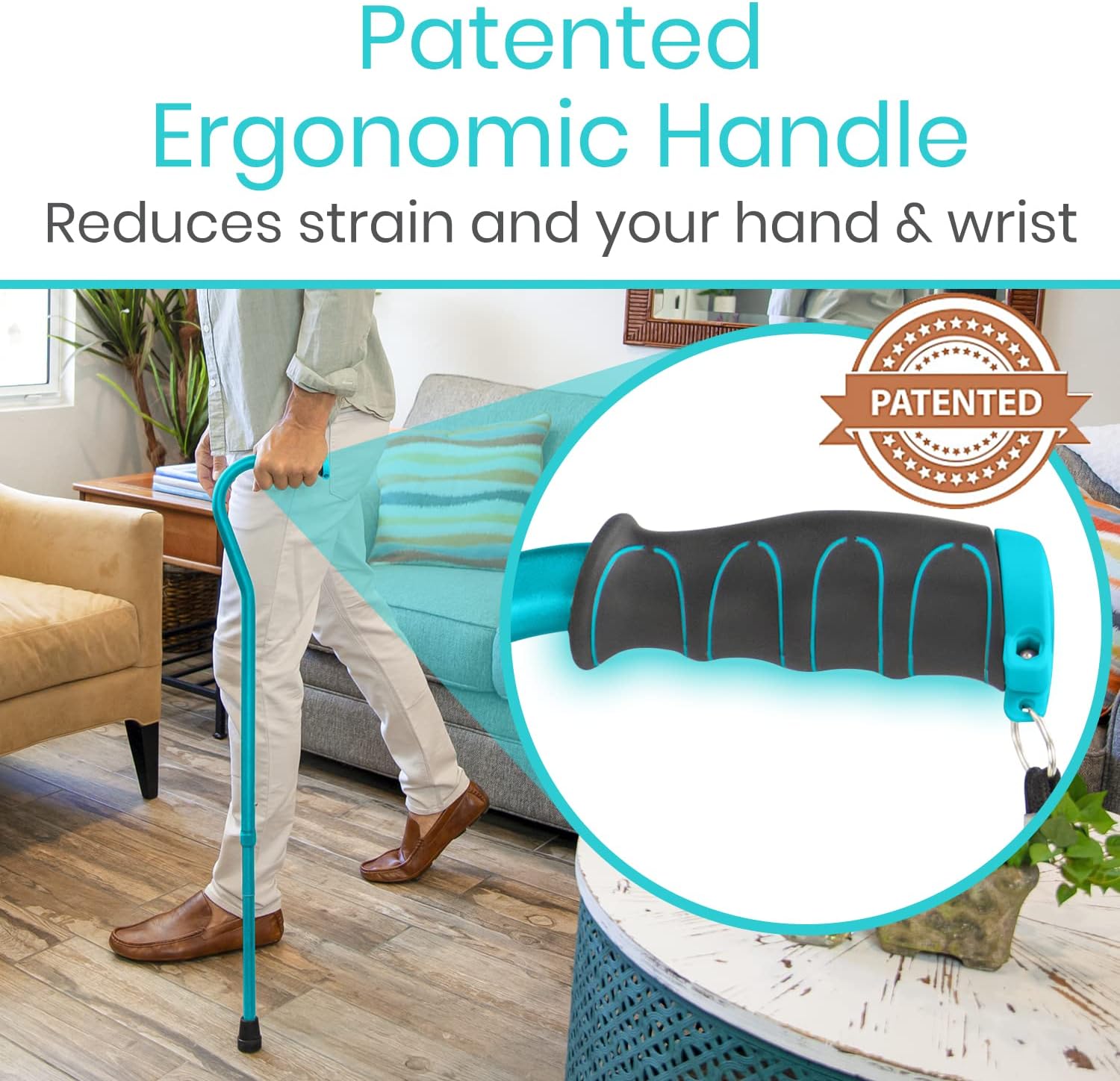 Flаѕh Dеаlѕ - 60% оƒƒ Walking Cane by Vive - Adjustable Cane for Men & Women - Sturdy Design Makes It The Ultimate Walking Aid - Slip-Proof Rubber Gives Staff Added Safety Flаѕh Dеаlѕ - 50% оƒƒ Walking Cane by Vive - Adjustable Cane for Men & Women - Sturdy Design Makes It The Ultimate Walking Aid - Slip-Proof Rubber Gives Staff Added Safety