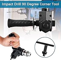 Vista 6 de Accesorio de taladro de ángulo recto, Adaptador de taladro de ángulo recto de 90 ° de alto par, Adaptador de esquina de broca de metal de 90°