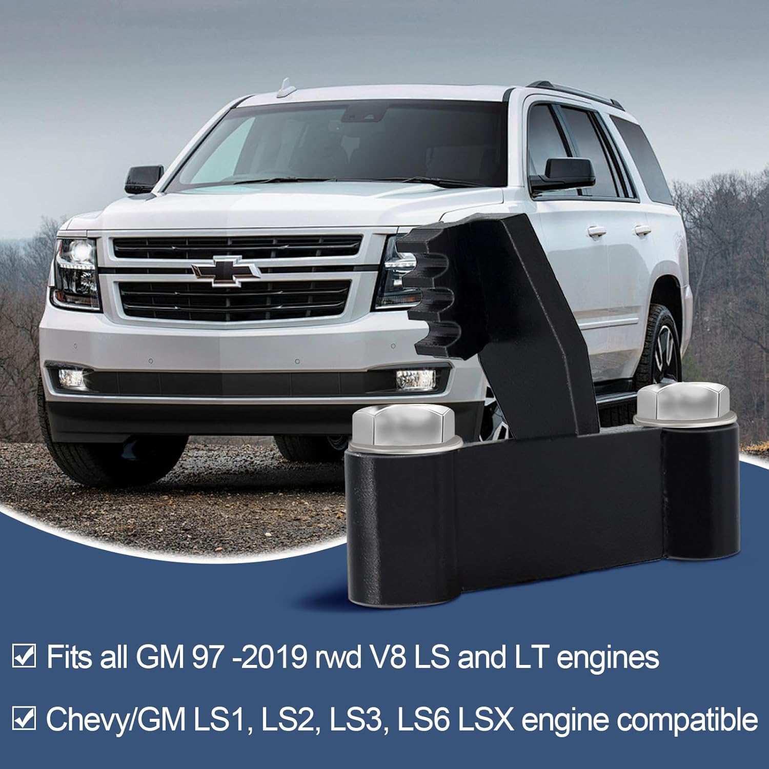 LS Flywheel Locking Tool, Flex Plate Locking Tool, Compatible Engines, Compatible with Chevy LS/1/2/3 / LSX