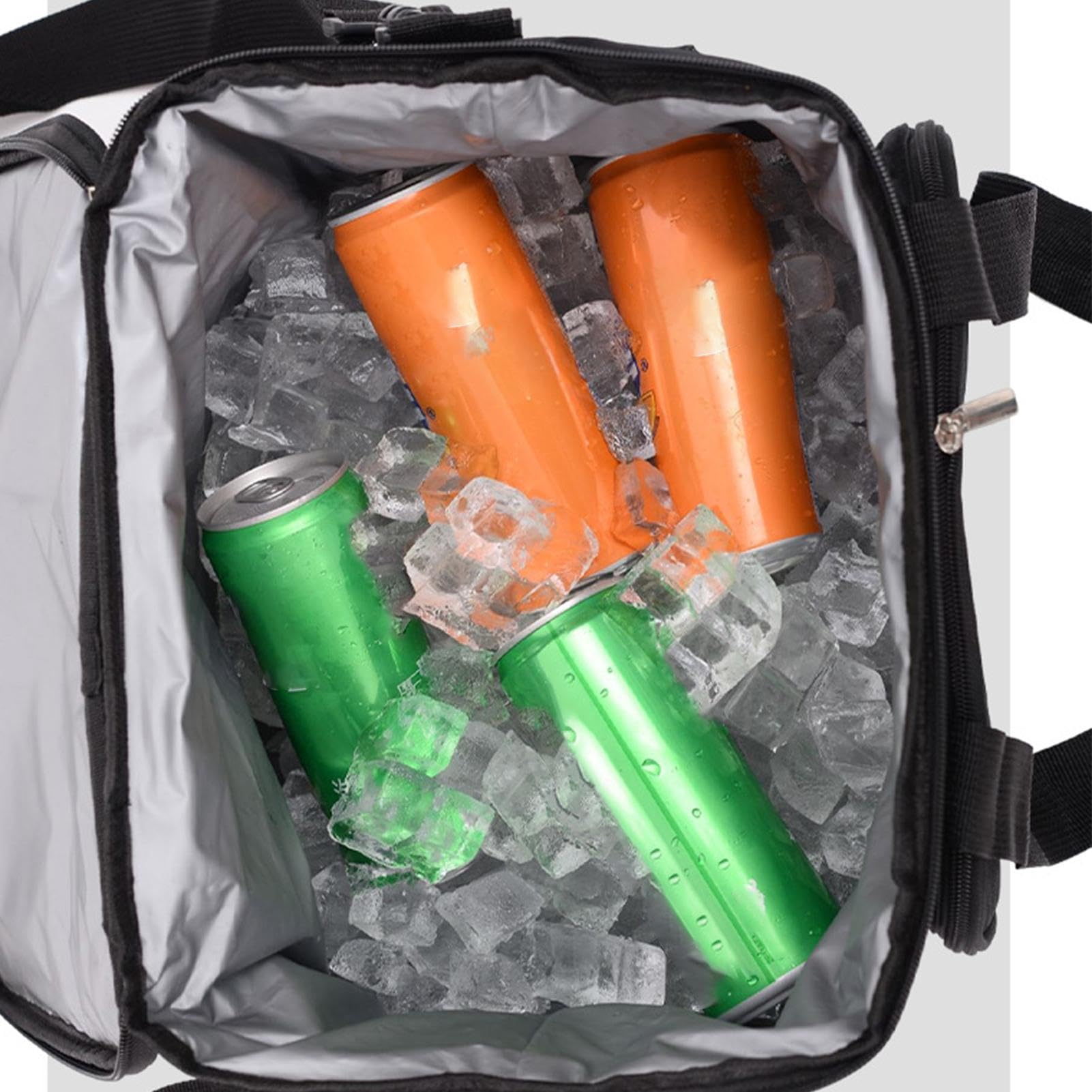 Bolsa de Almuerzo de Camping, Bolsa térmica al Aire Libre - Bolsas aisladas con Correa para el Hombro | Bolsa térmica Extra Grande, Bolsa de Suministros de Picnic, Nevera portátil, Resistente para b